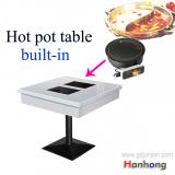 Chinese factory commercial hot pot table,restaurant round table